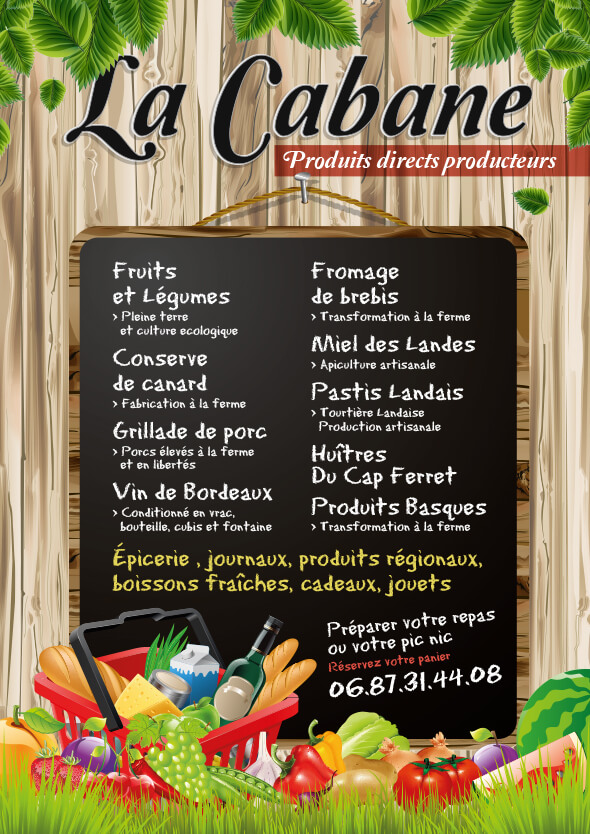 Flyer la cabane - recto