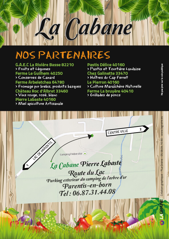 Flyer la cabane - verso